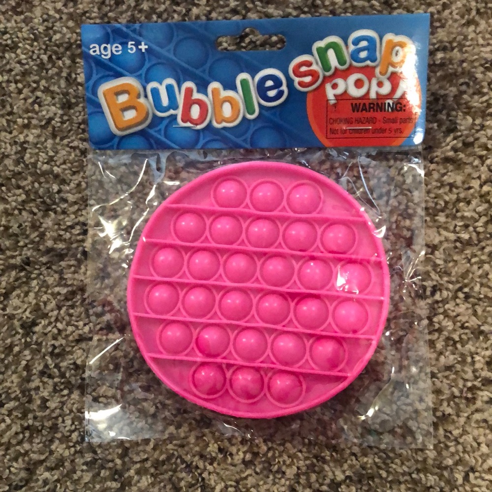 Pink Circle Bubble Snap Pop It Fidget Toy